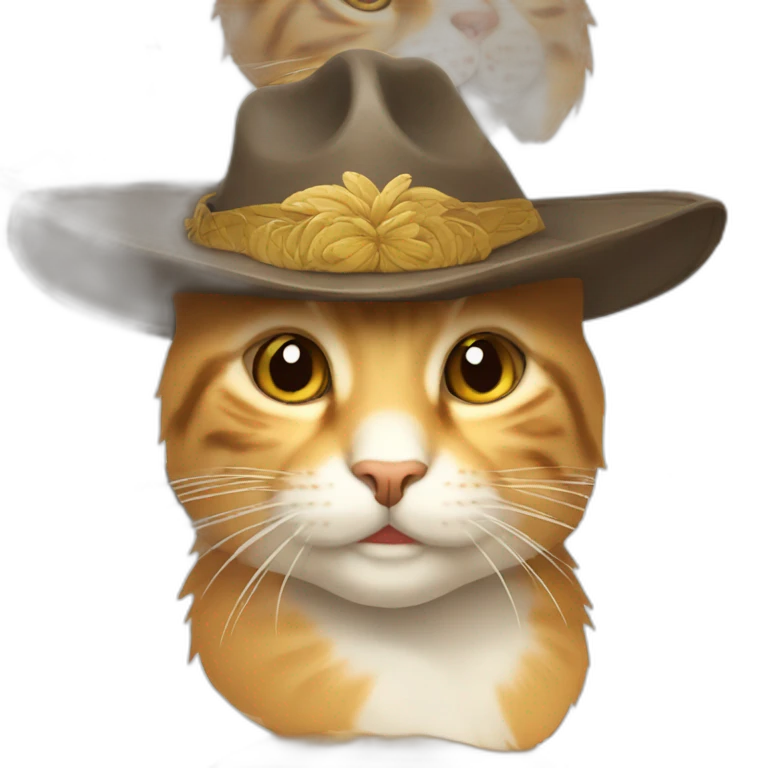 gato con sombrero emoji