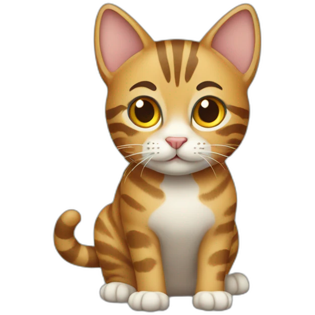 Tabby Cat Full Body emoji