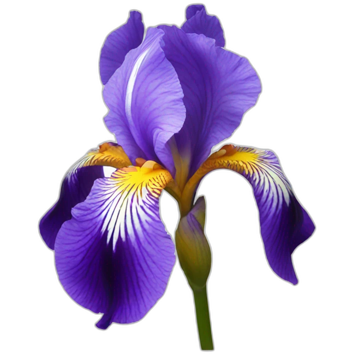 Iris flower emoji
