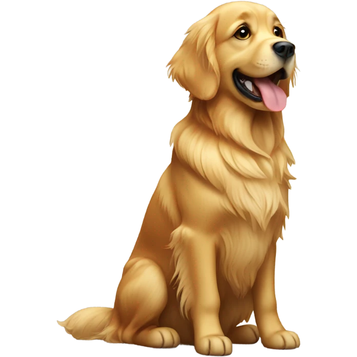 Golden retriever dog emoji
