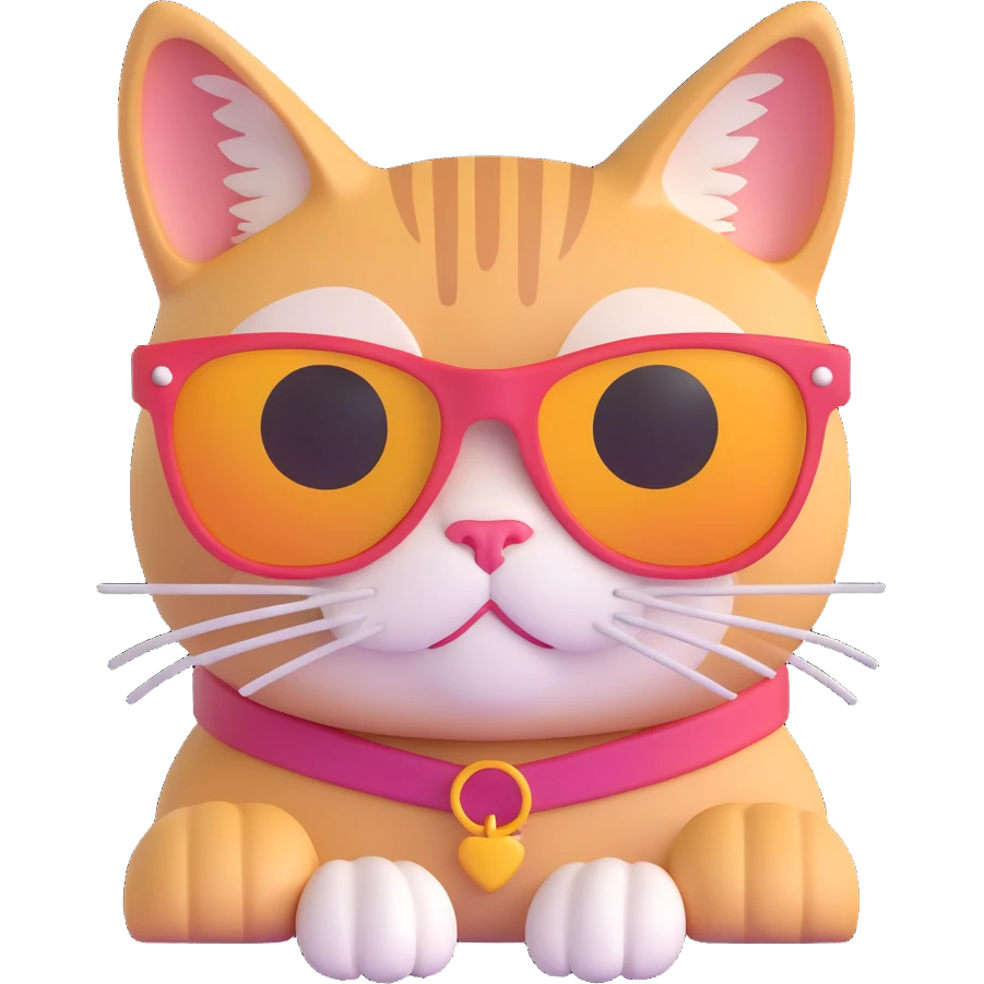 cat wearing sunglasses emoji