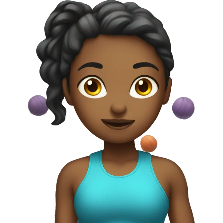 Girl in gym  emoji