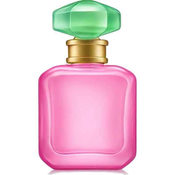 Pink and light green perfume bottle  emoji