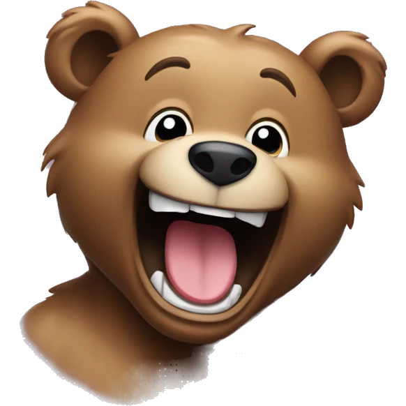 laughing bear emoji