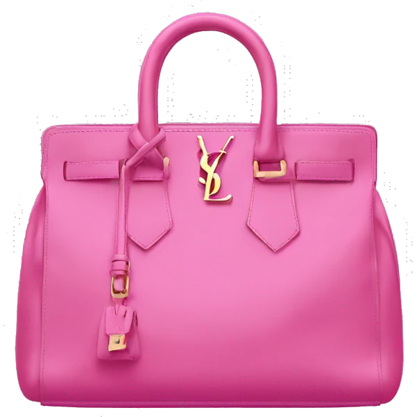 Pink YSL bag emoji