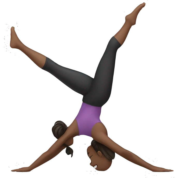 girl doing splits emoji