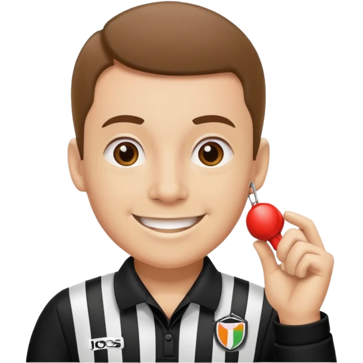 an instructor with a sports referee whistle emoji