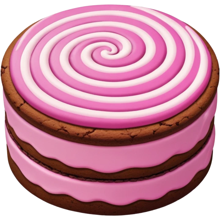 Pink Chocolate Cookie Cake  emoji