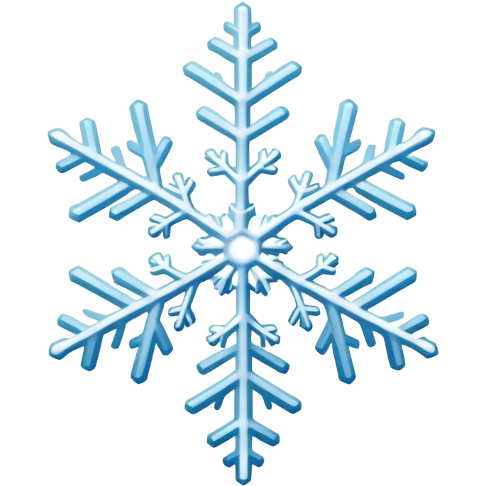 snow flakes emoji