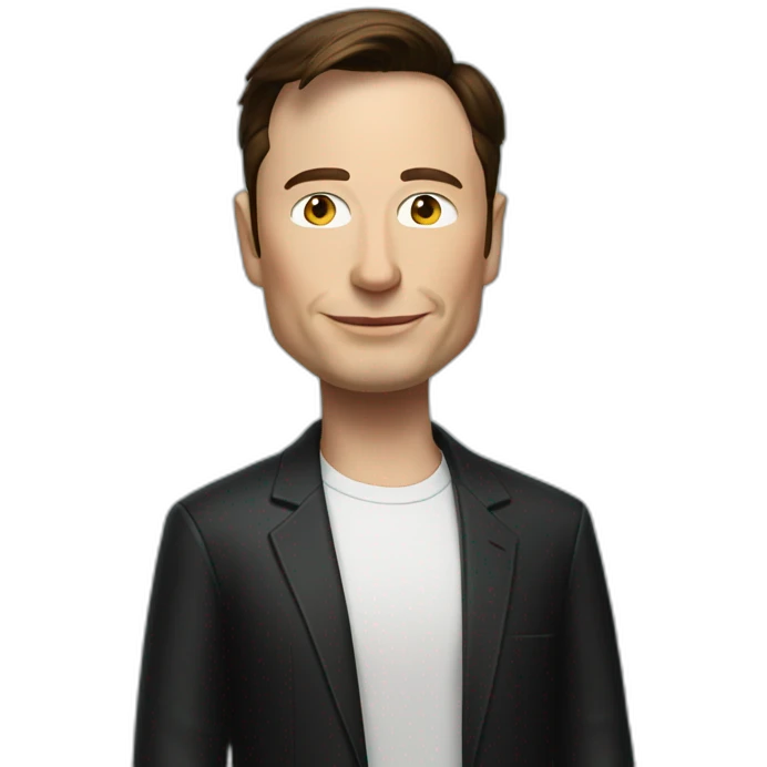 Elon musk in steve jobs outfit emoji
