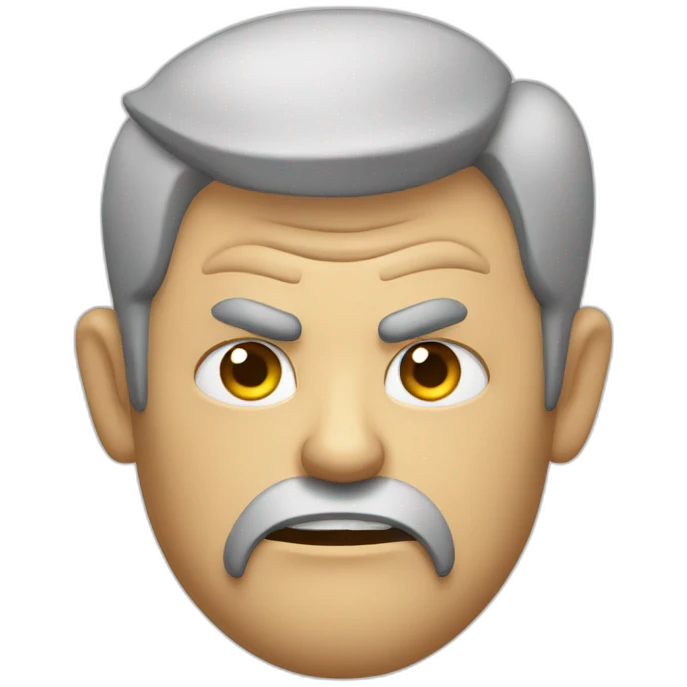 A man angry about taxation emoji