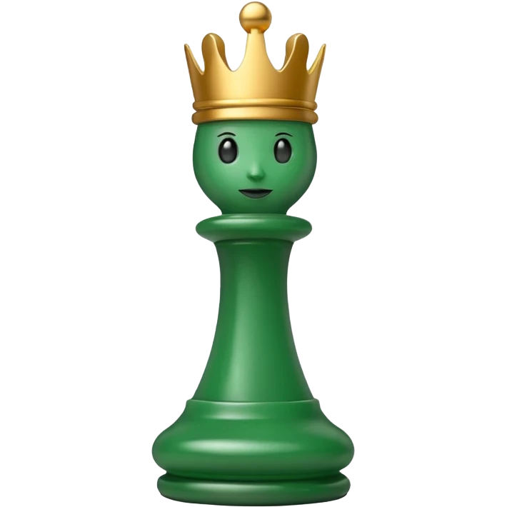 green chess piece queen emoji