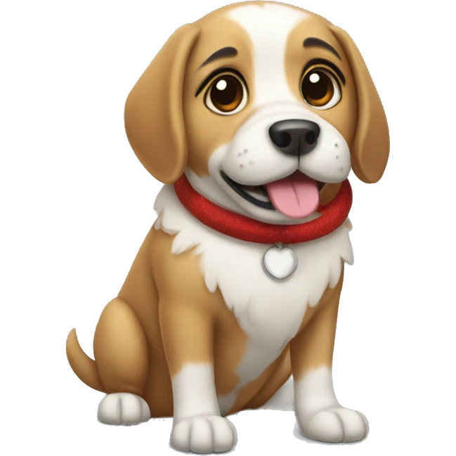 dog of chrismas  emoji