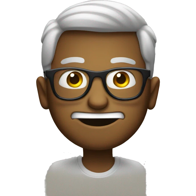 Overconfident emoji with glasses  emoji