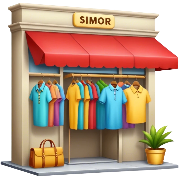 Tienda de ropa emoji