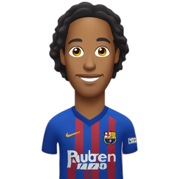 Ronaldinho wearing a dress emoji