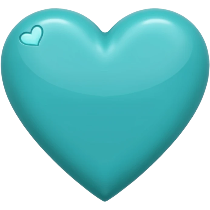 Turquoise heart emoji