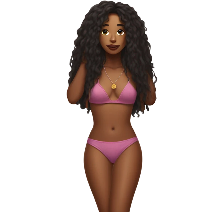 sza in a bikini  emoji
