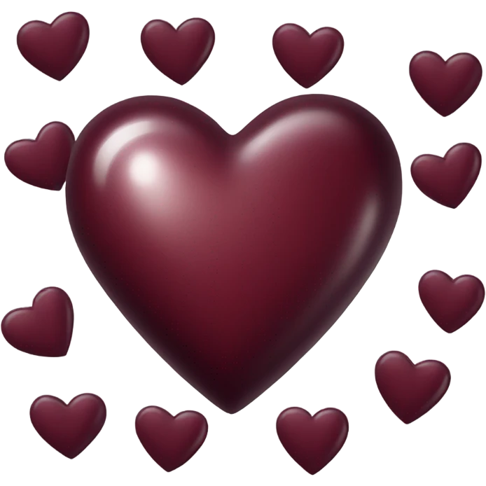 Burgandy heart emoji