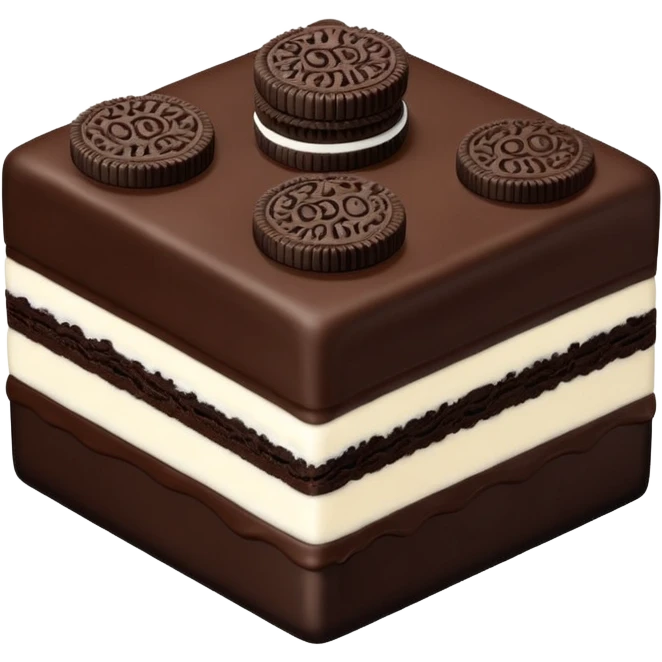 oreo cake squar shape emoji