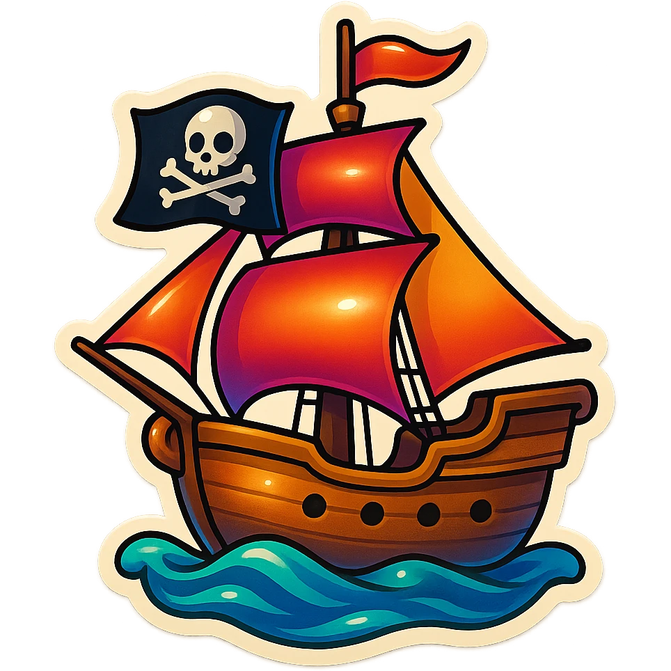 pirate ship emoji