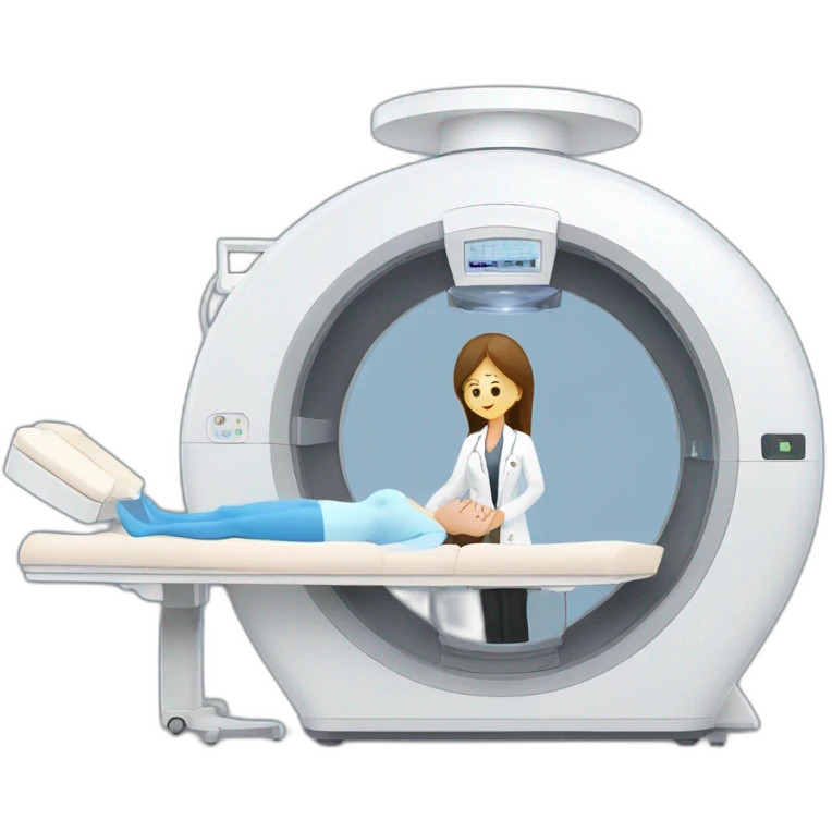 Posh-Radiologist-performing-breast-mri-to-woman emoji