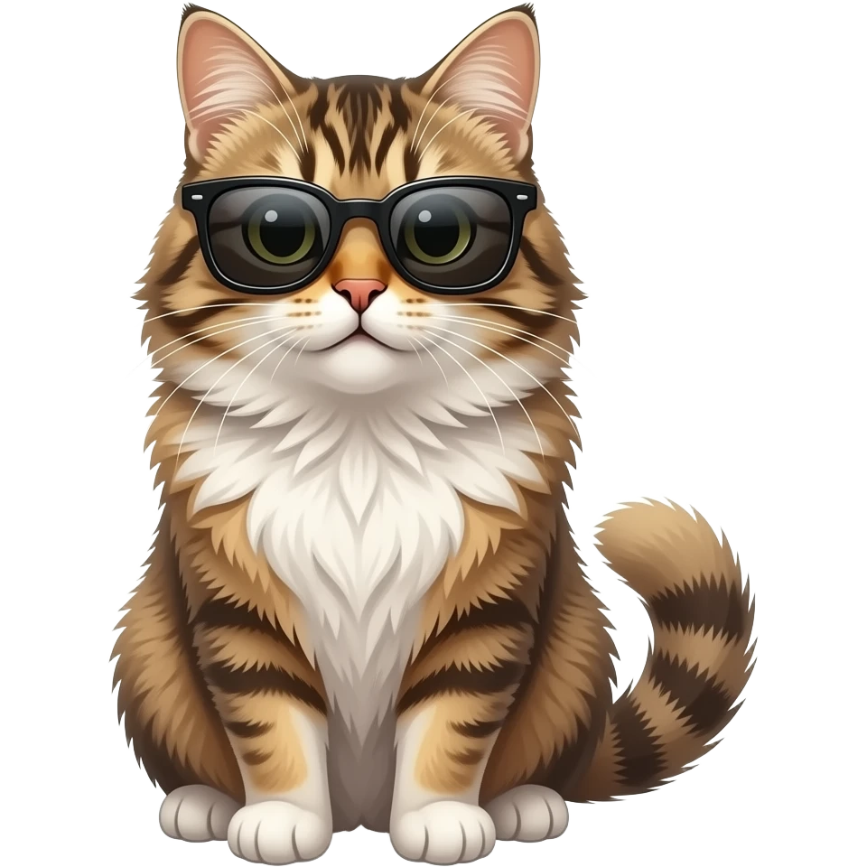 Cat wearing sunglasses emoji