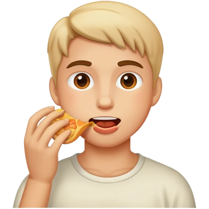 Nikoll comiendo emoji