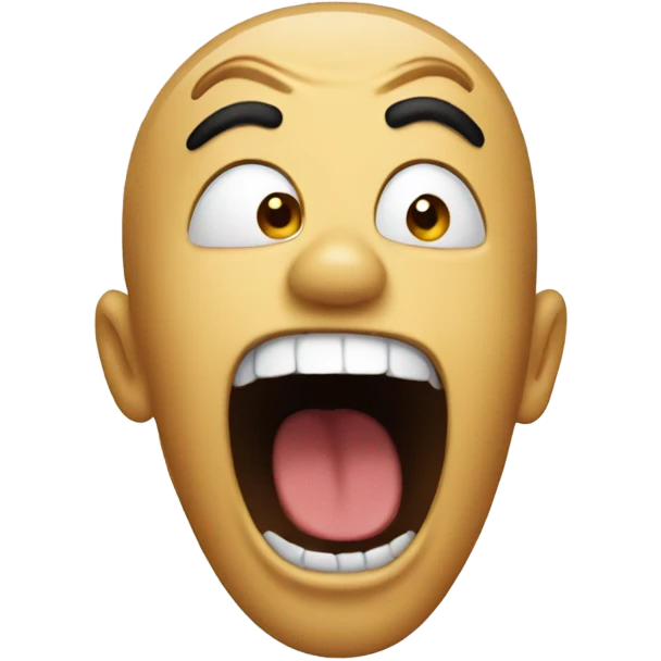 screaming face of surprise emoji