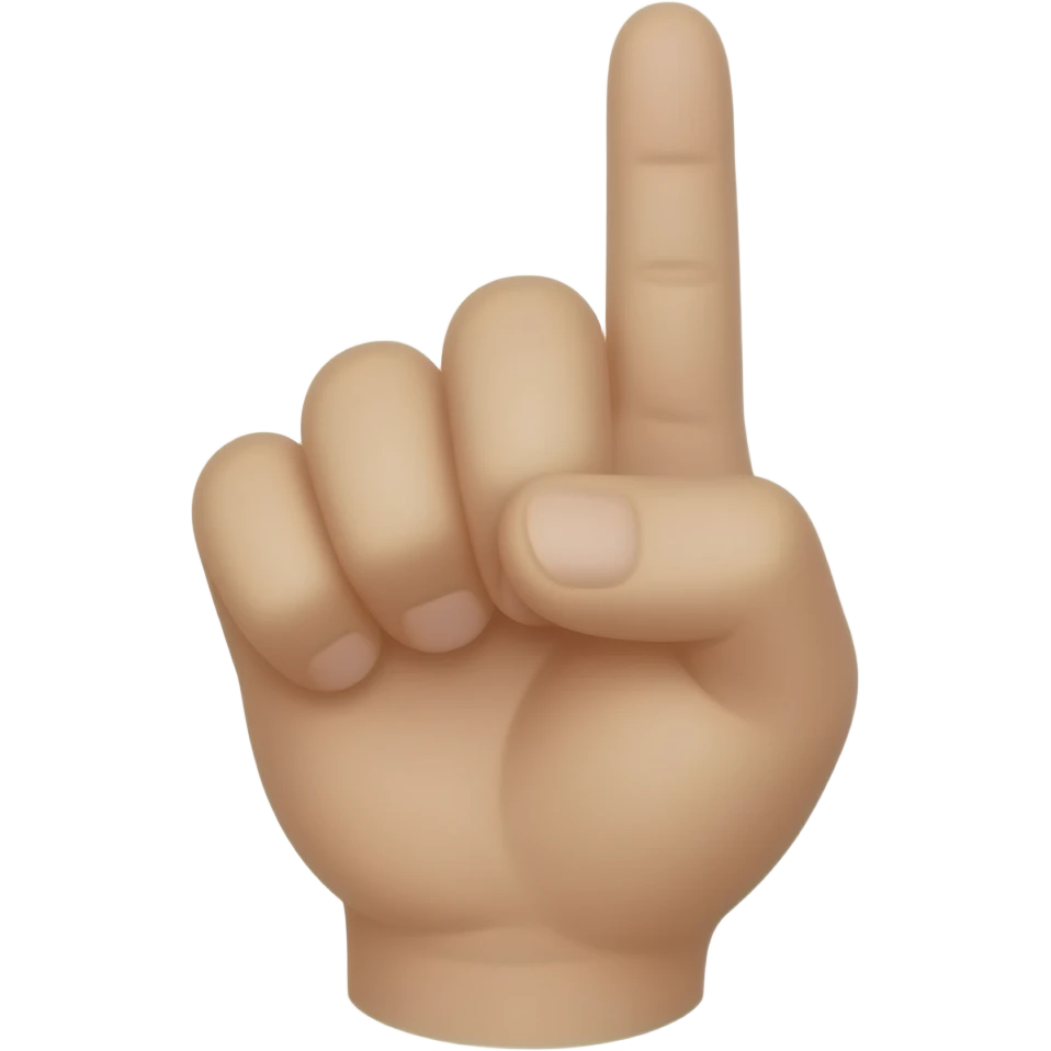 point the finger emoji
