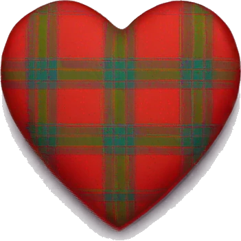 A tartan love heart emoji
