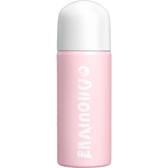 light pink spray deodorant with a white cap emoji