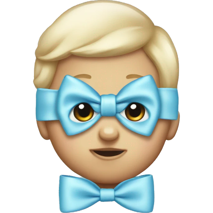 baby blue bow emoji