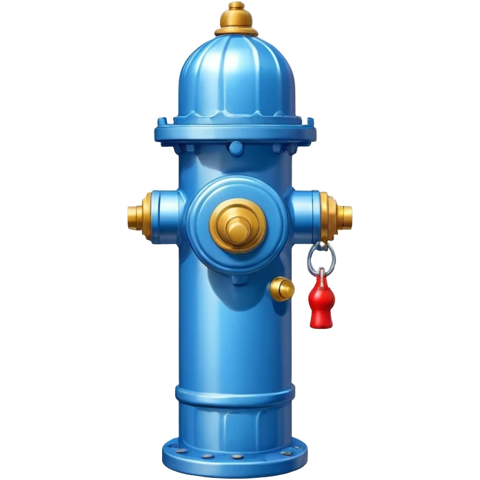 blue fire hydrant emoji