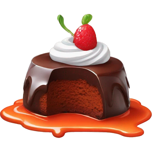 Dessert lava cake emoji
