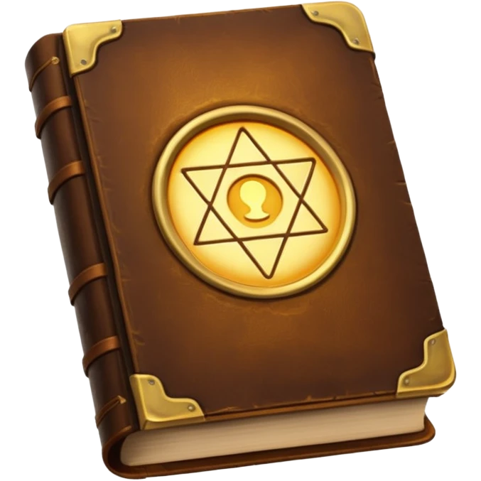 ancient book with glowing light inside emoji