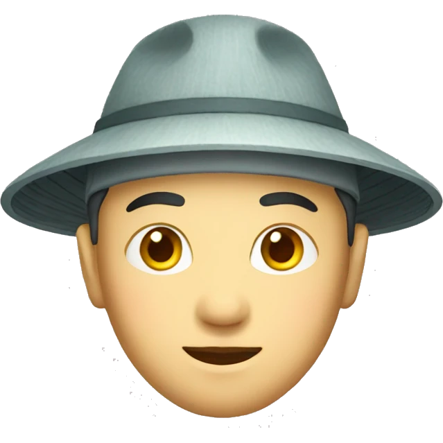 Chinese man with Chinese hat emoji