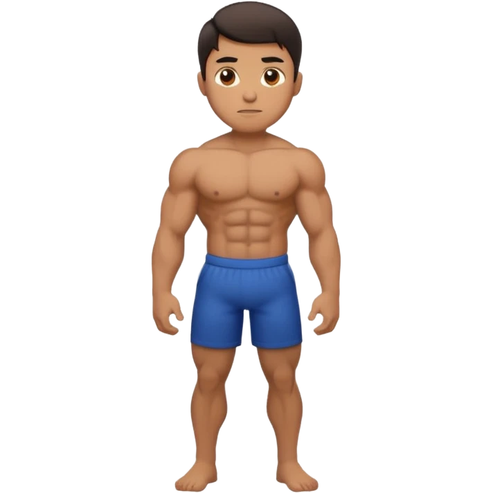 Naked guy standing up emoji