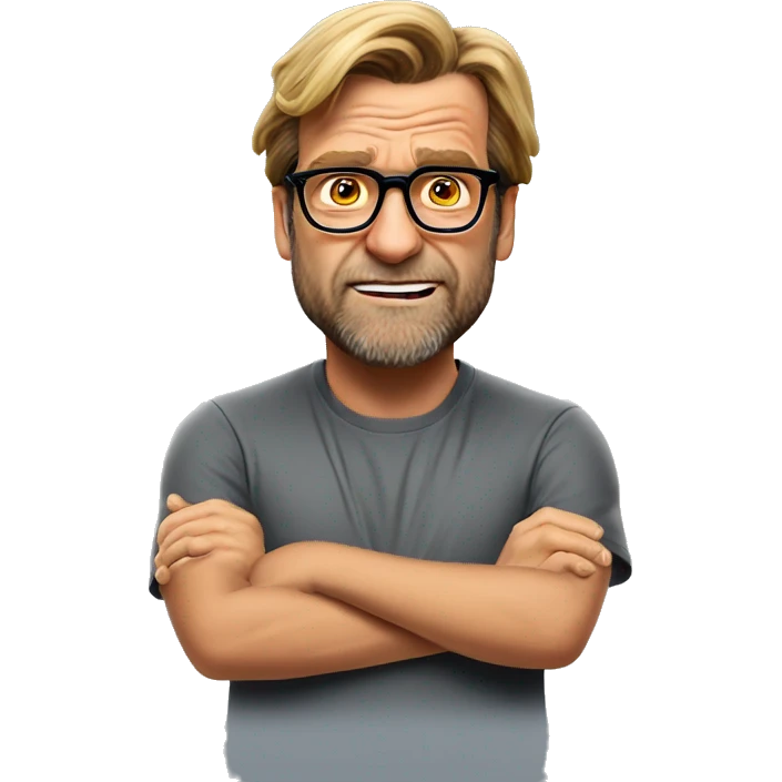 Jurgen Klopp shoulder shrug don't know emoji