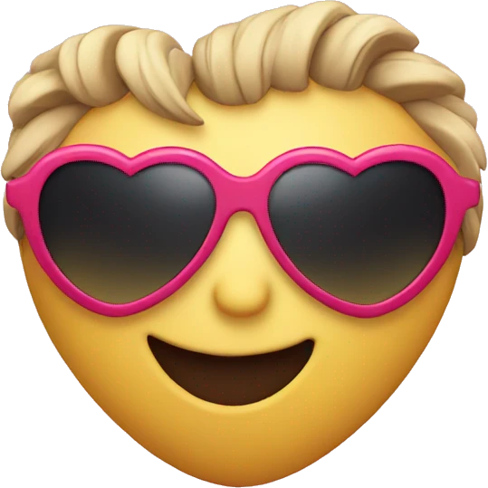 Heart with sunglasses emoji