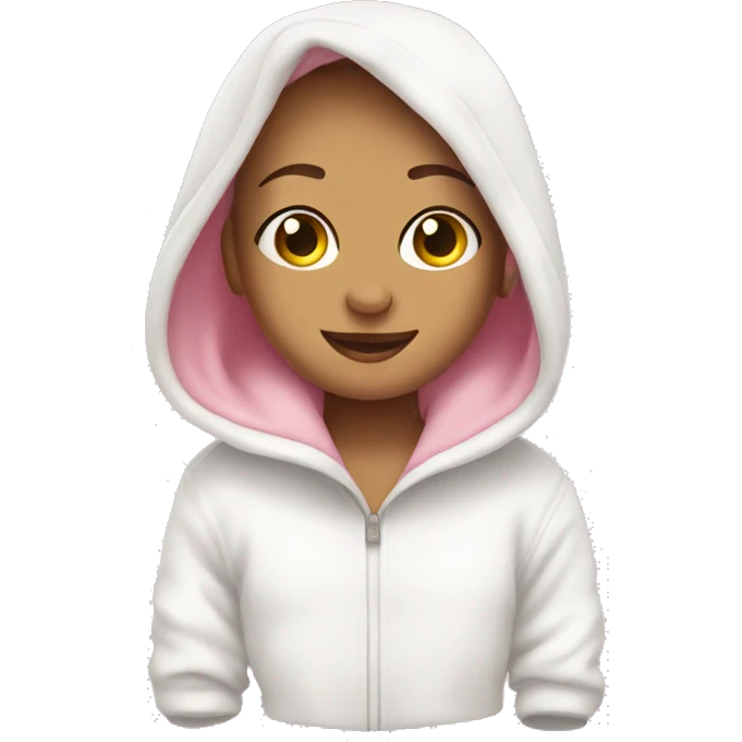 cozy white pink and white sweatshirt emoji