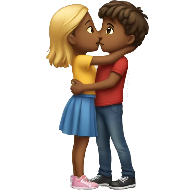 Girl Kissing Boy emoji