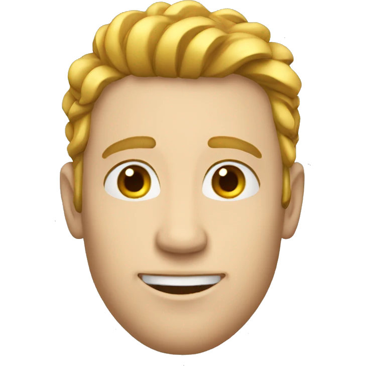 Guy with fair complexion king emoji
