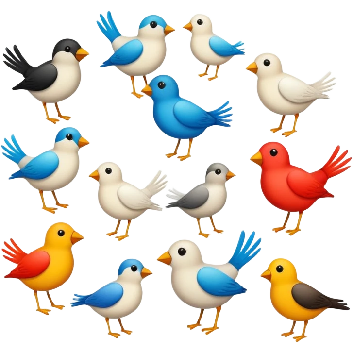 data science flock of birds emoji