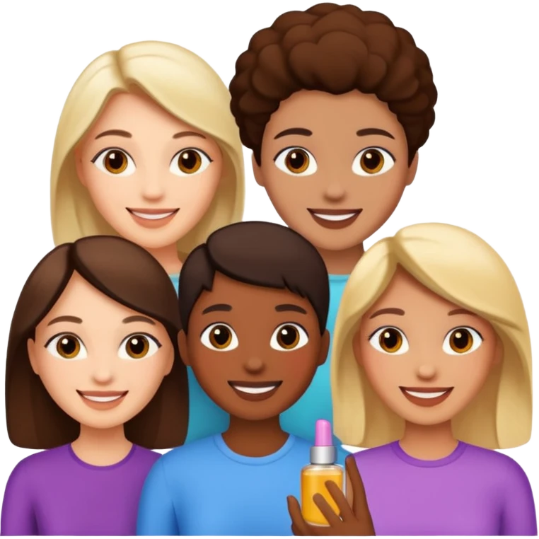 talking about cosmetics with my friends emoji