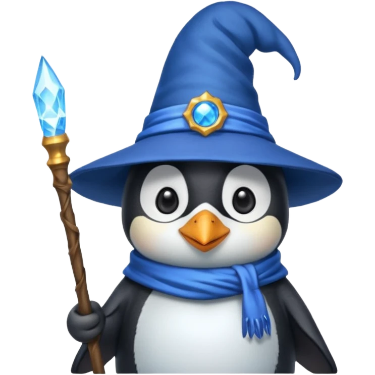 Penguin Wizard emoji