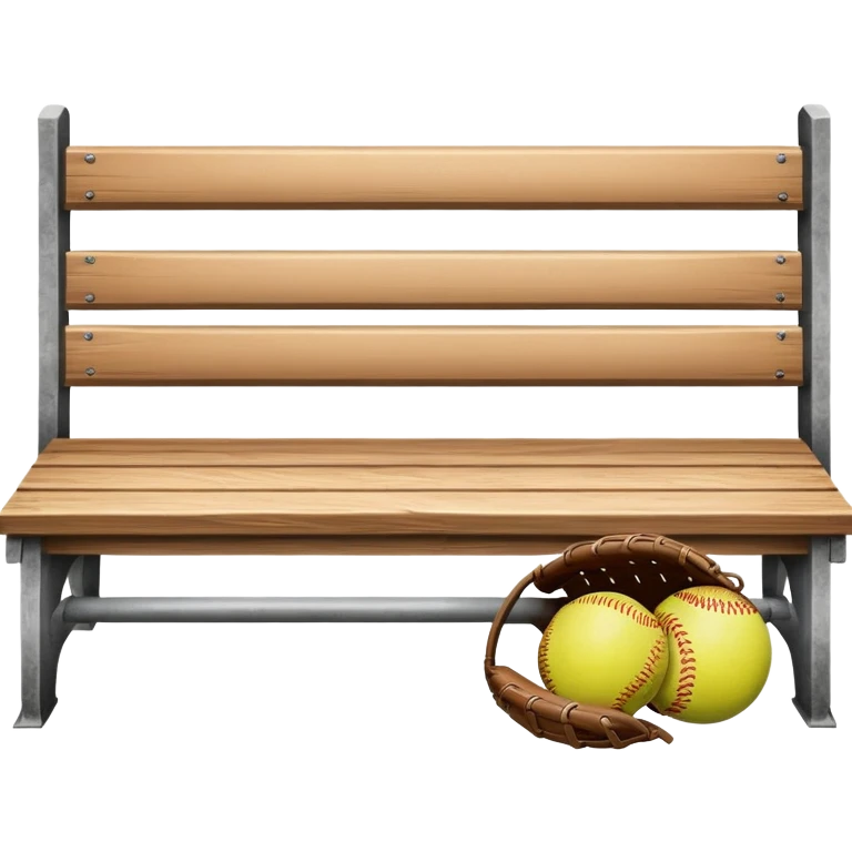 a softball bench emoji