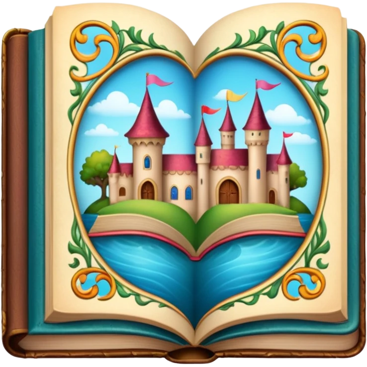 Fairytale book open emoji