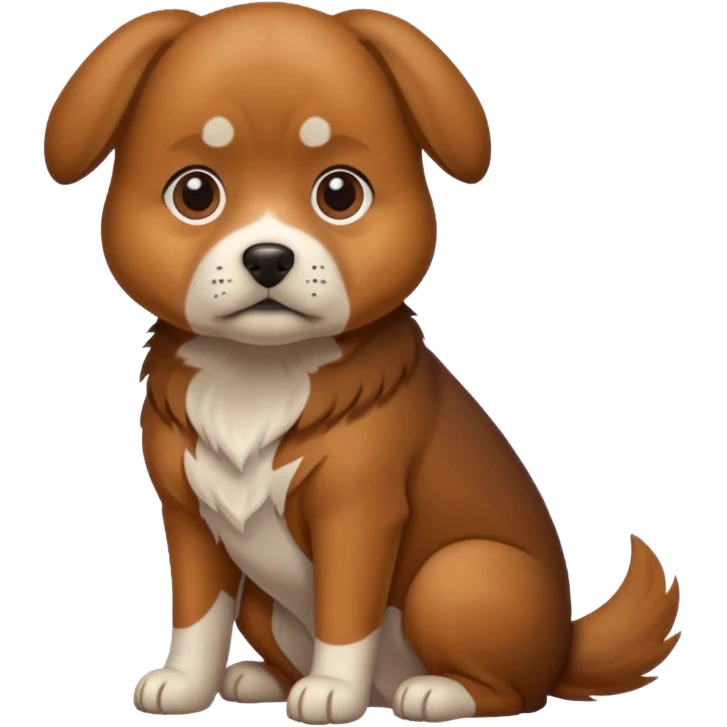 A dog in sit position emoji