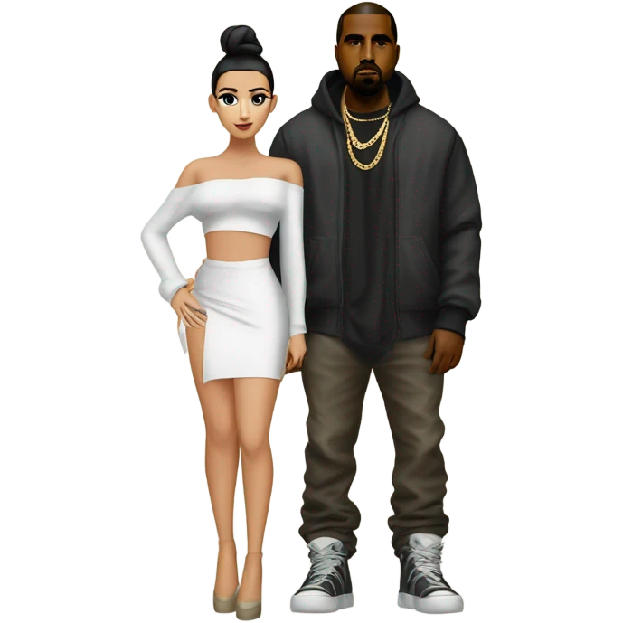 Bianca Censori with Kanye West emoji